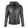 GM Leather jacket 13206-Dark olive