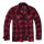 Jeff fleece Shirt Jacket-Red/black