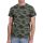 TZ Vintage print T-shirt 20338-Olive