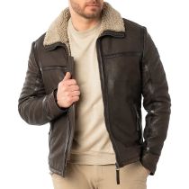 GM Leather jacket 12001-00746-Dark brown