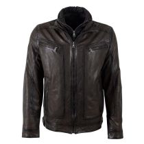 GM Leather jacket 12001-00826-Dark used brown