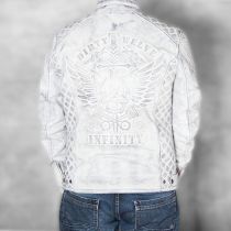 Dirty12 Leather jacket 1123-3-Dirty white
