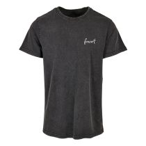 Forvert acid wash T-shirt-Washed black