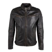GM Leather jacket 1201-0193-Brownblack