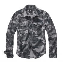 Heavy vintage longsleeve shirt-Greycamo