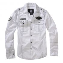 Luis vintage longsleeve shirt-White