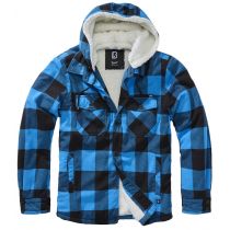 Hooded Lumberjacket-Black/blue