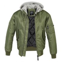 MA1 Hooded Jacket-Olive-grey