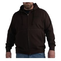 Petrol zip hood plus size 3040-3030-Espresso