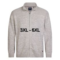 Petrol knit jacket plus size 3050-2160-Antigue white