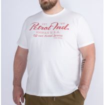 Petrol T-shirt 1040-6010 Plus size-White