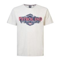 Petrol T-shirt 1040-6020 Plus size-White