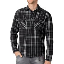 TZ heavy Flanell shirt 10109-Black check