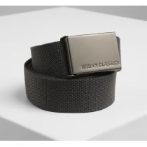 Canvas belt-Dark grey/Black