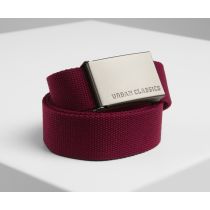 Canvas belt-Wine red