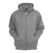 Urban heavy zip Hoody 014-Light  grey