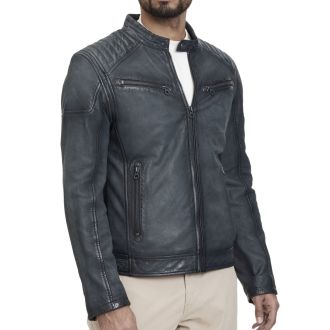 GM Leather jacket 12001-00485-Greyblue