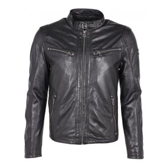 GM Leather jacket 1201-0007-Black