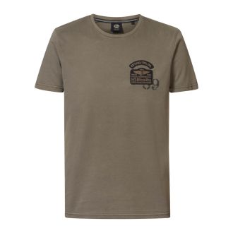 Petrol T-shirt 1040-6070 Plus size-Dark sand