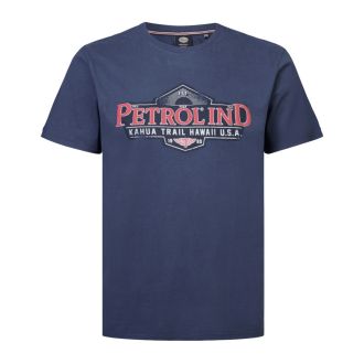 Petrol T-shirt 1040-6020 Plus size-Petrol blue