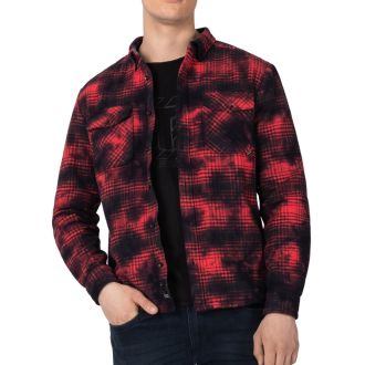 TZ heavy shirt jacket 10136-Red/black