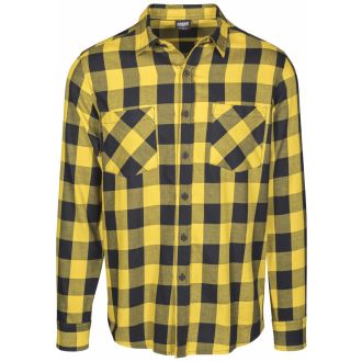 Urban checkshirt-black/yellow