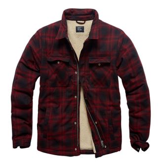 Vintage Ind. Sherpa jacket-Wine red