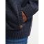 Petrol knit jacket plus size 3050-2160-Dark blue