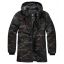 Grid light camo parka