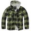 Hooded Lumberjacket-Black/olive