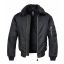 MA2 Fur collar Bomber jacket-Black