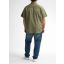 Petrol shortsleeve shirt plus size 1050-4110-Olive