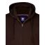 Petrol zip hood plus size 3040-3030-Espresso