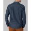 TZ longsleeve shirt 10106-Navy Herringbone