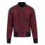 Urban 2-tone bomber-Burgundy/black