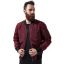 Urban 2-tone bomber-Burgundy/black